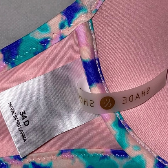 Shade & Shore Pink Mesh Bikini Top 34D - Picture 4 of 15